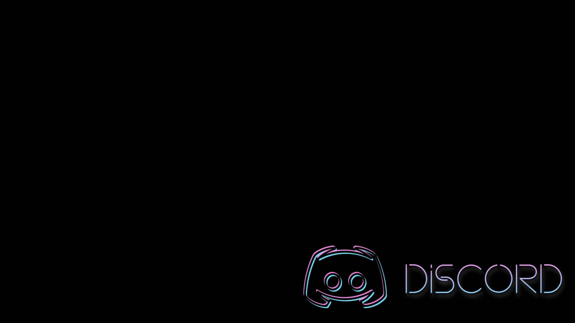 Minimalist Black Discord Icon Background