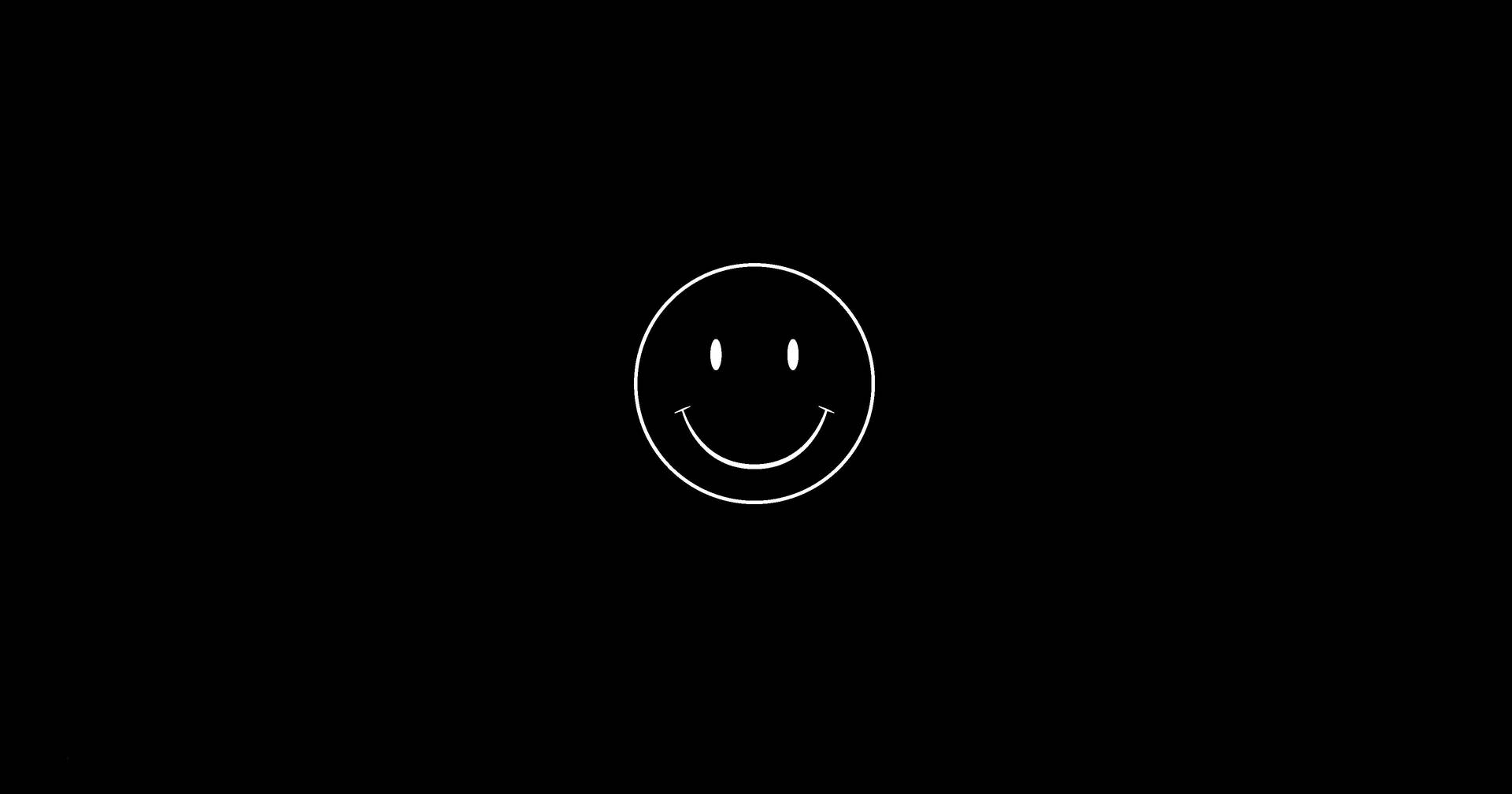 Minimalist Black Smiley