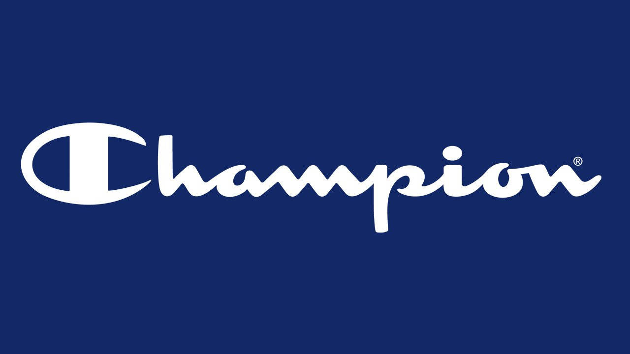 Minimalist Blue Champion Logo