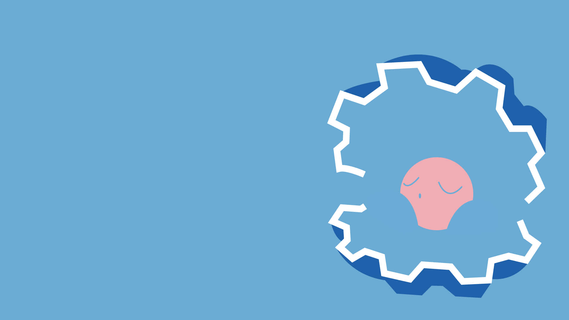 Minimalist Blue Clamperl Background