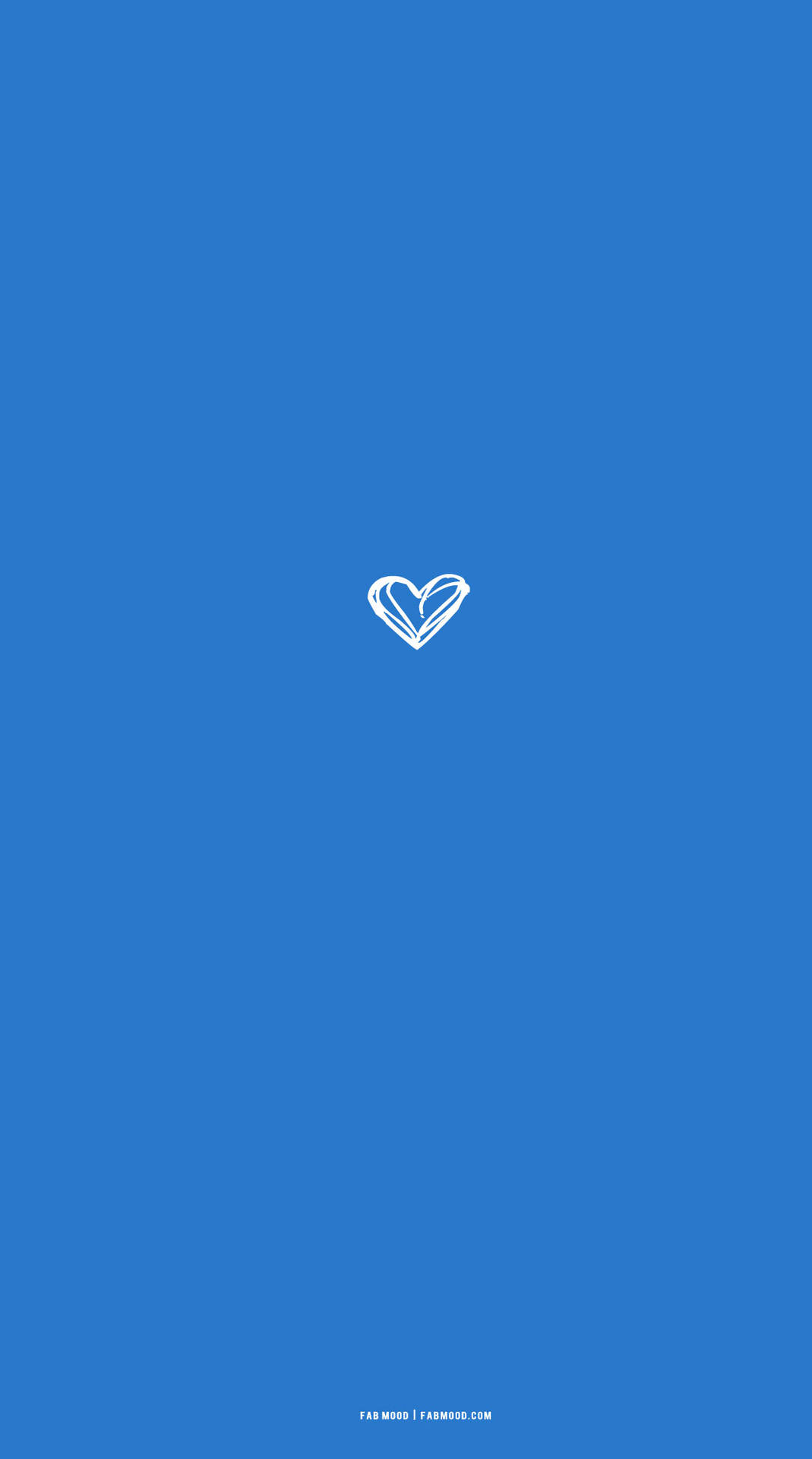 Minimalist Blue Heart