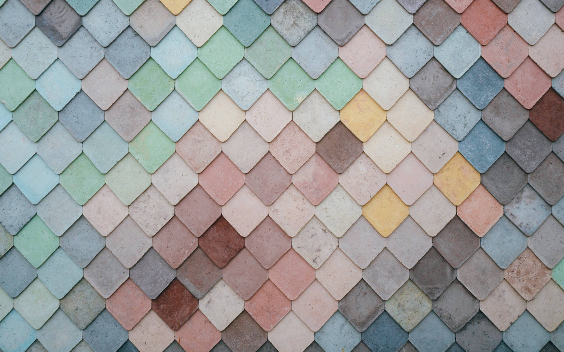 Minimalist Bricks In Pastel Colors Background