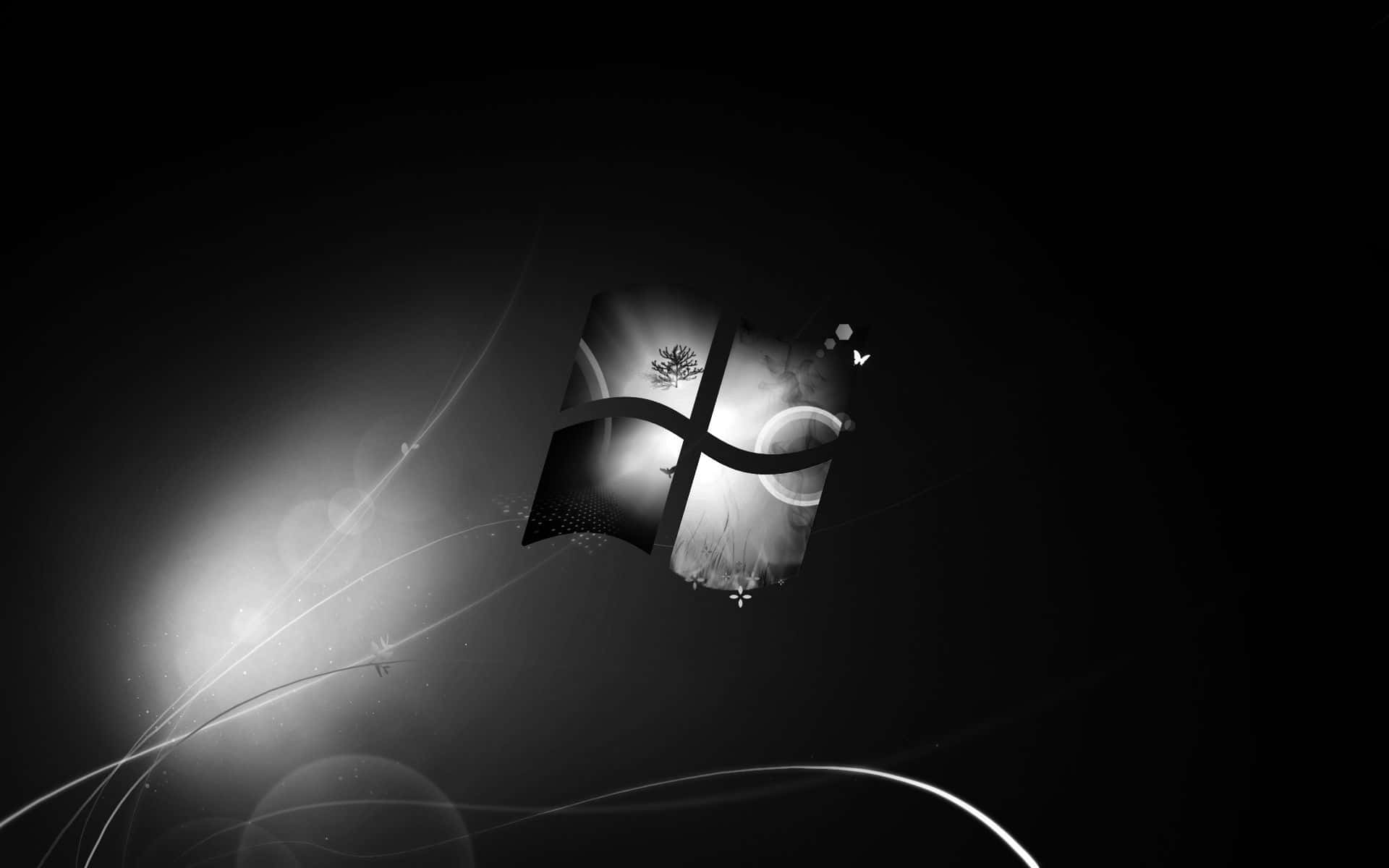 Minimalist Bright And Dark Contrasting Desktop