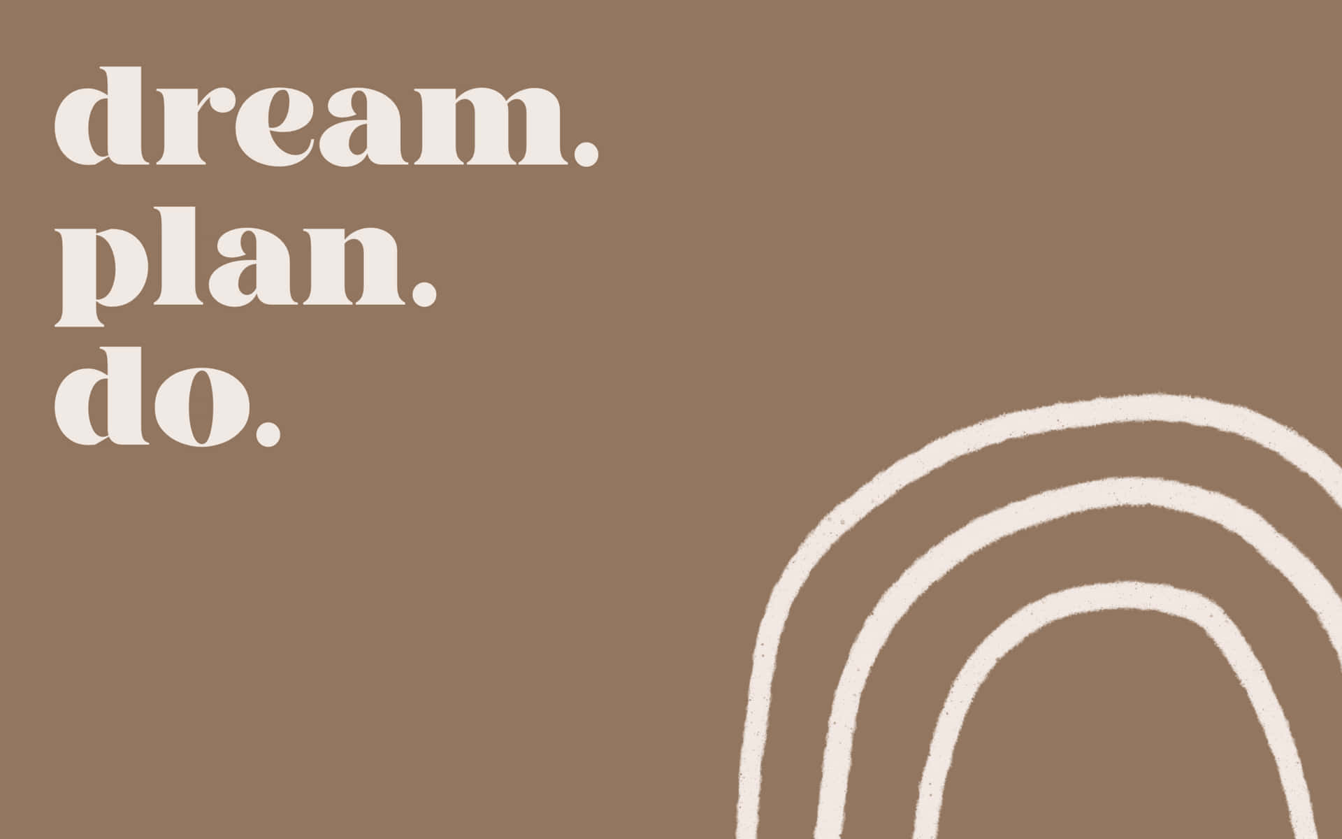 Minimalist Brown Aesthetic Motivation Background