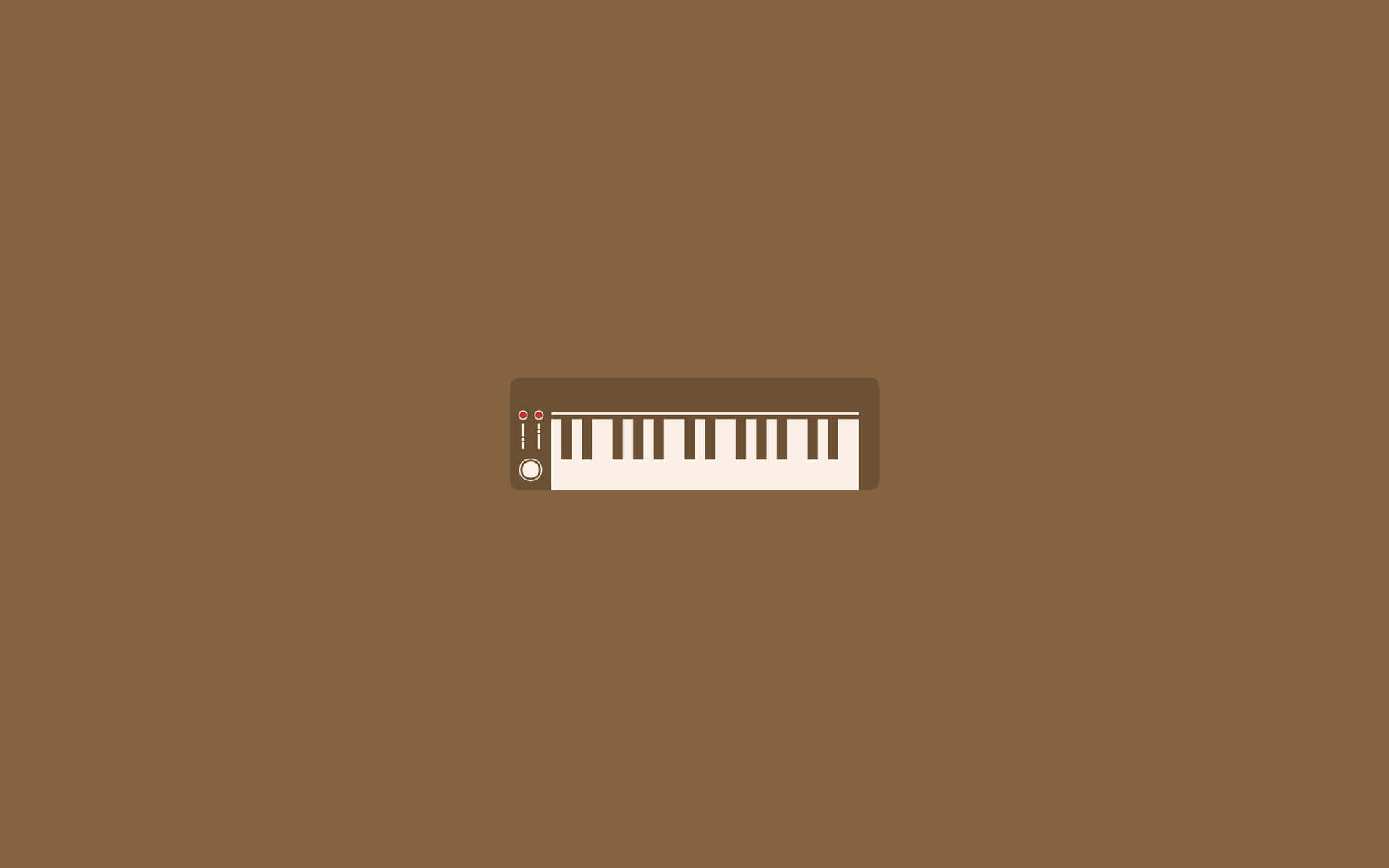 Minimalist Brown Aesthetic Piano Background