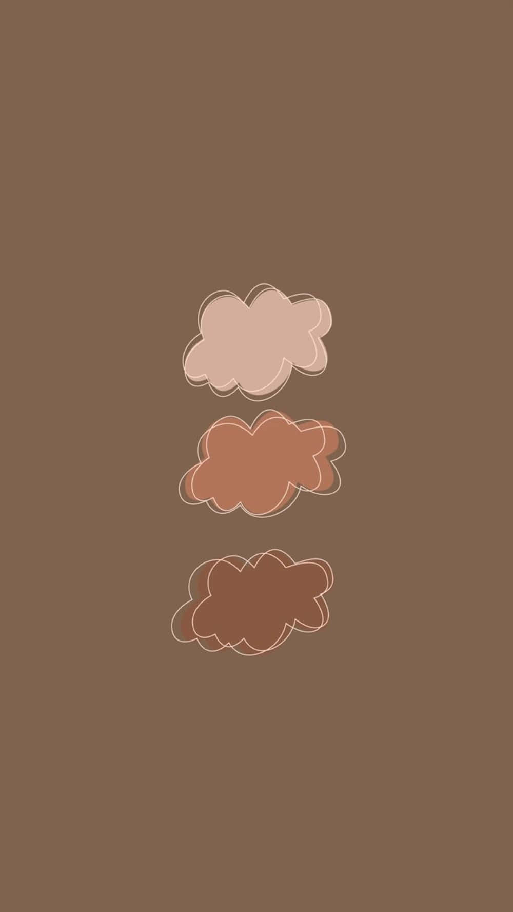 Minimalist Brown Aesthetic Shade Of Cloud Background