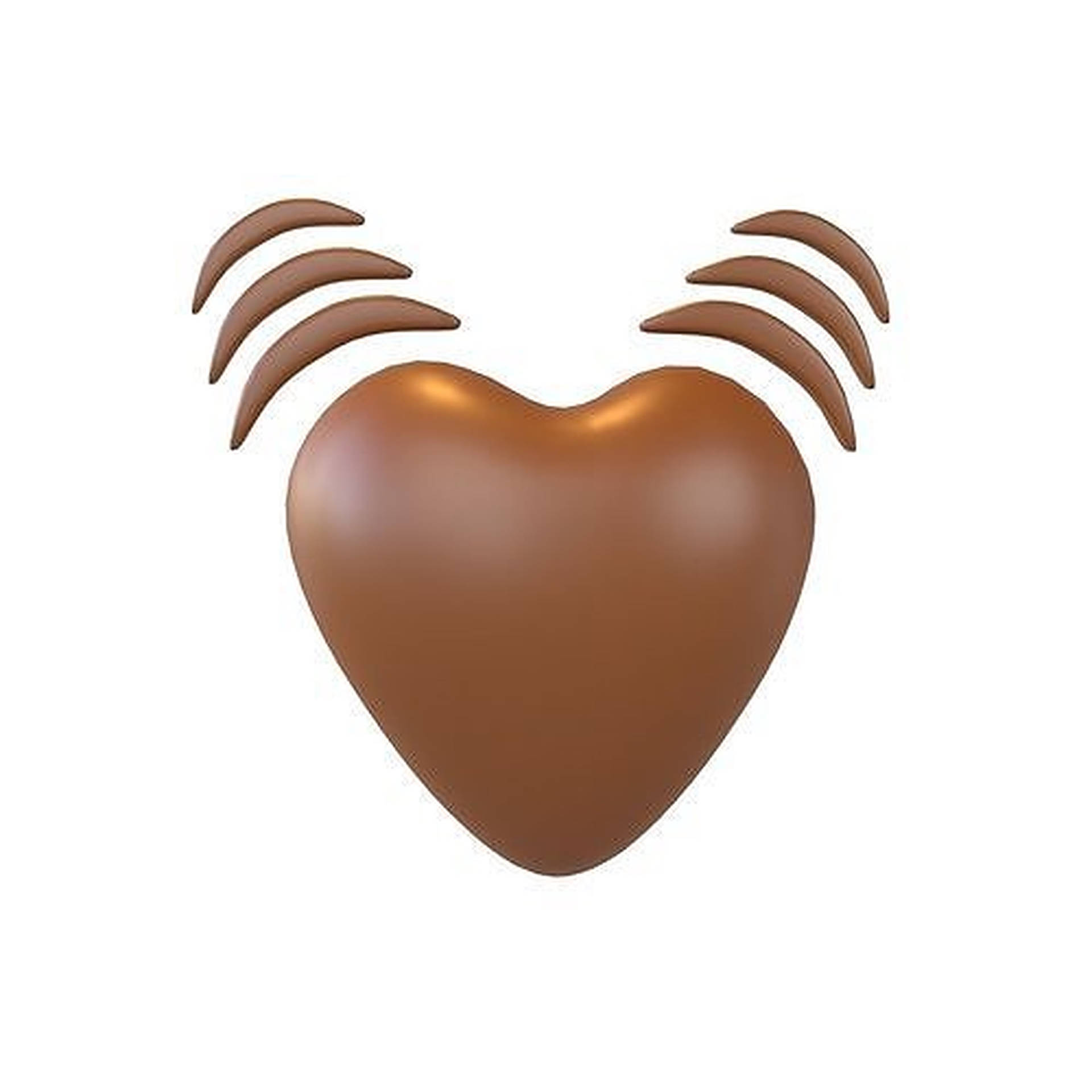 Minimalist Brown Heart Background