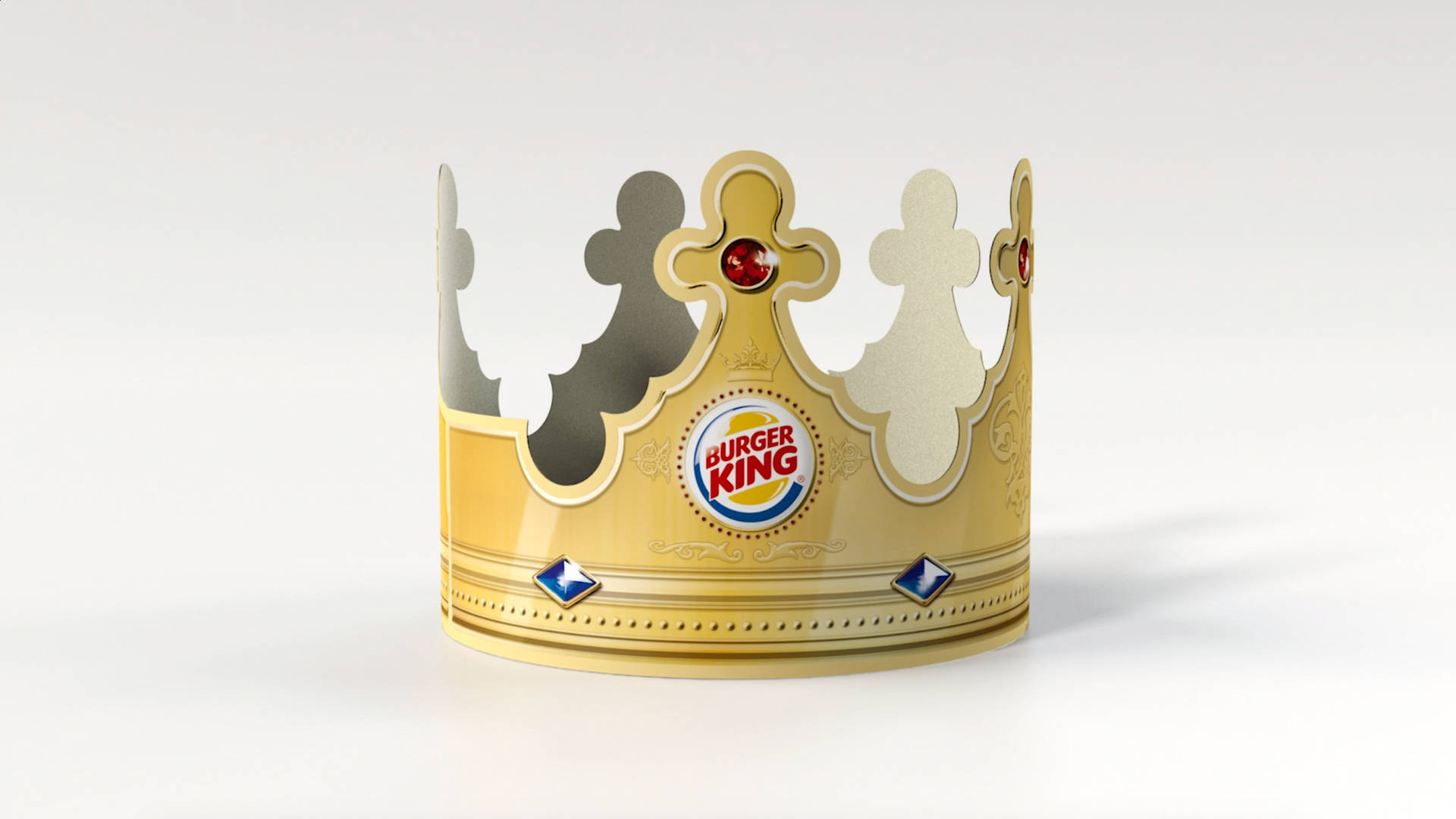 Minimalist Burger King Gold Crown