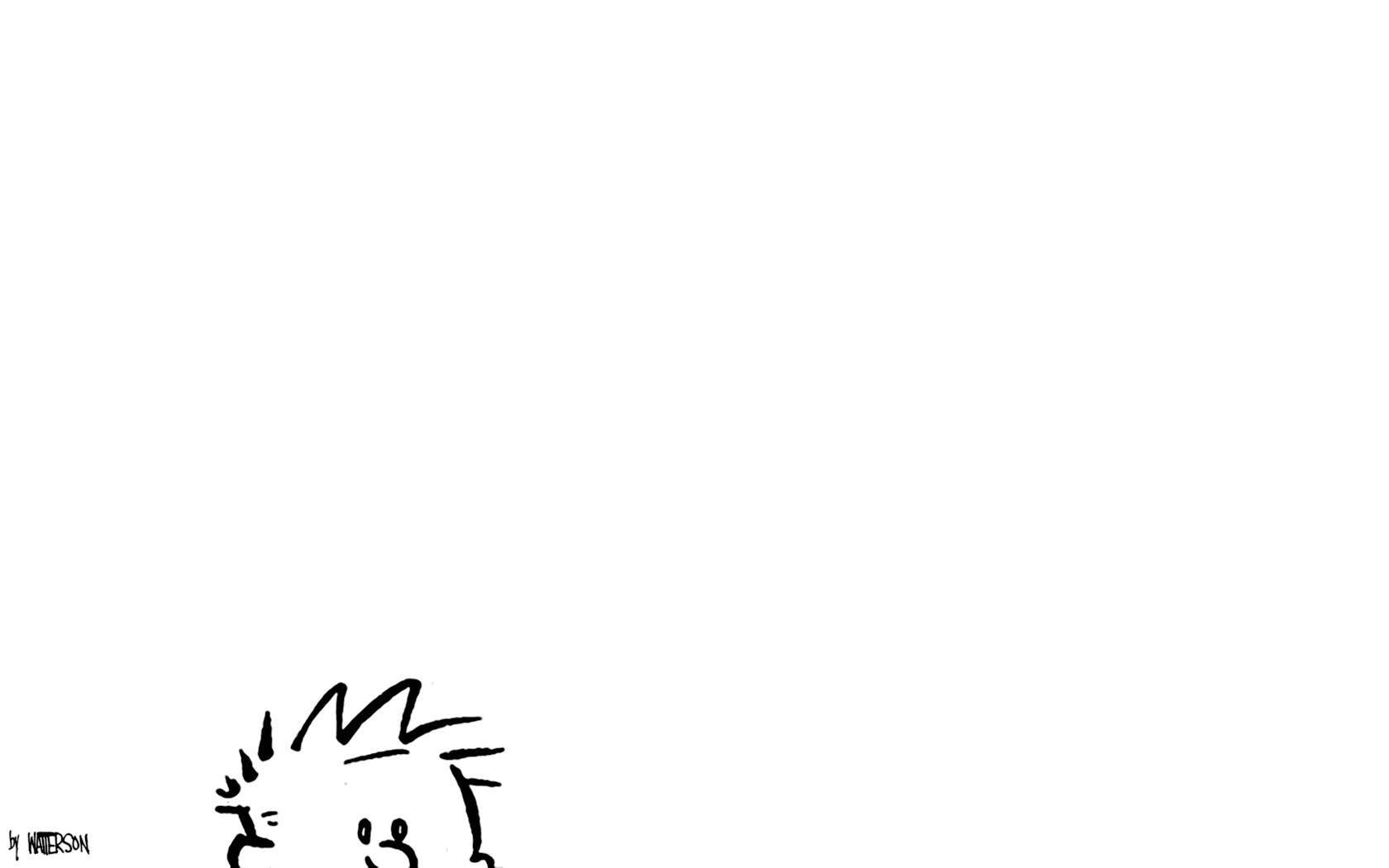 Minimalist Calvin And Hobbes Background
