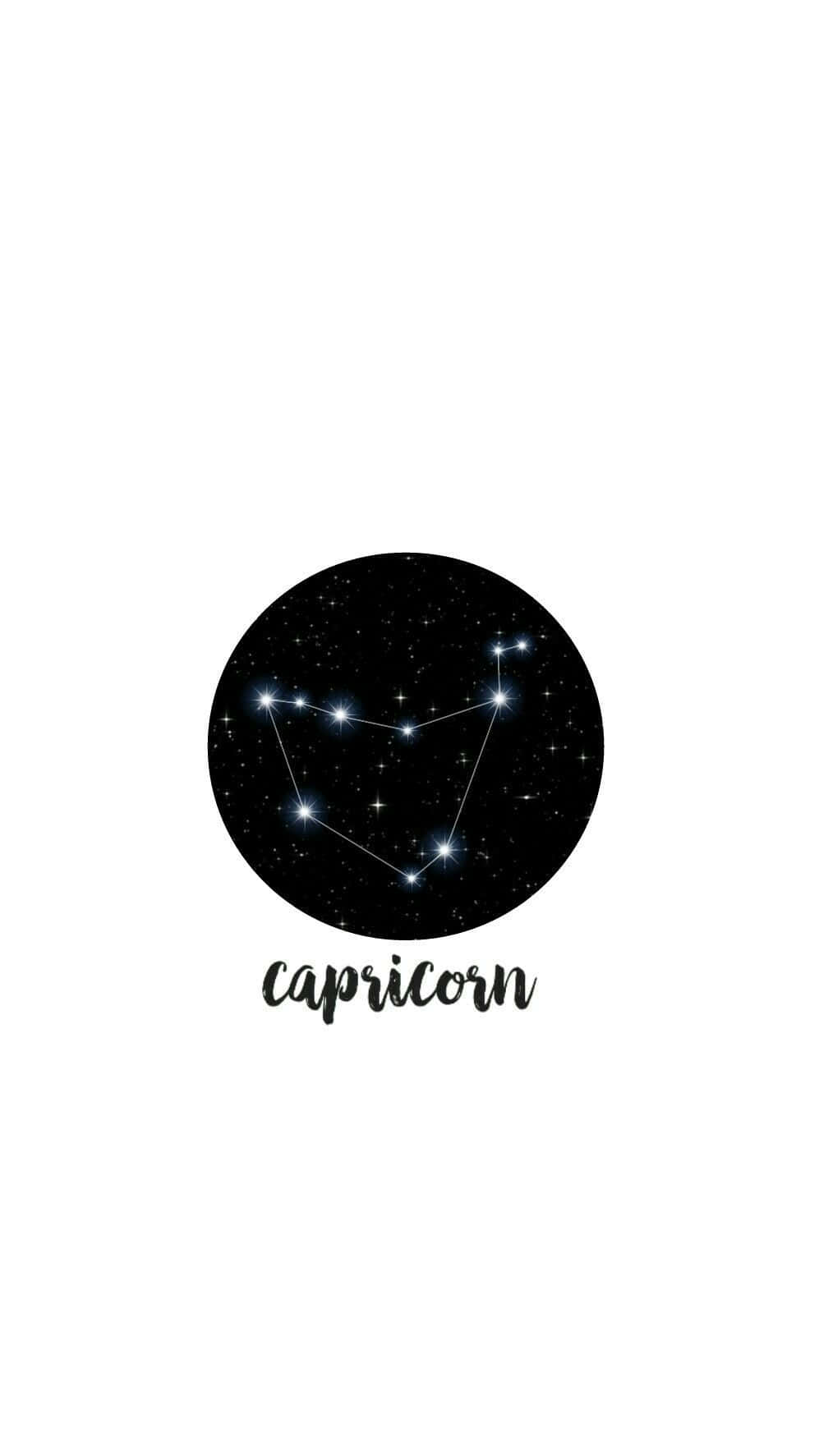 Minimalist Capricorn Aesthetic Background