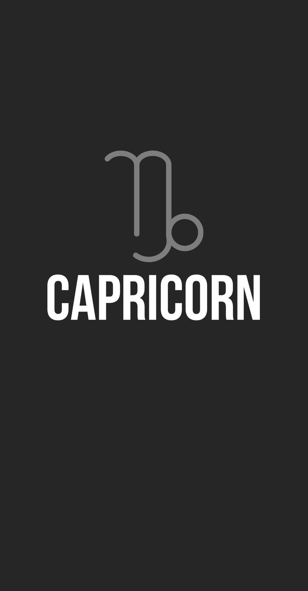 Minimalist Capricorn Logo Background