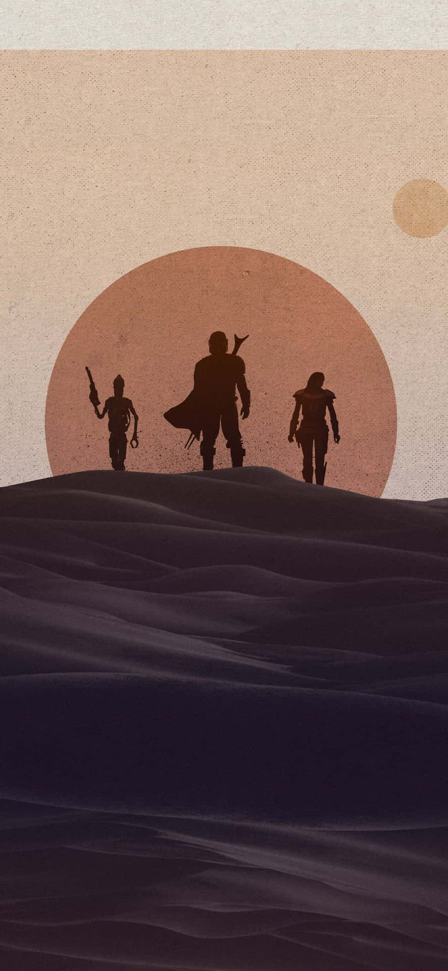 Minimalist Characters The Mandalorian Iphone