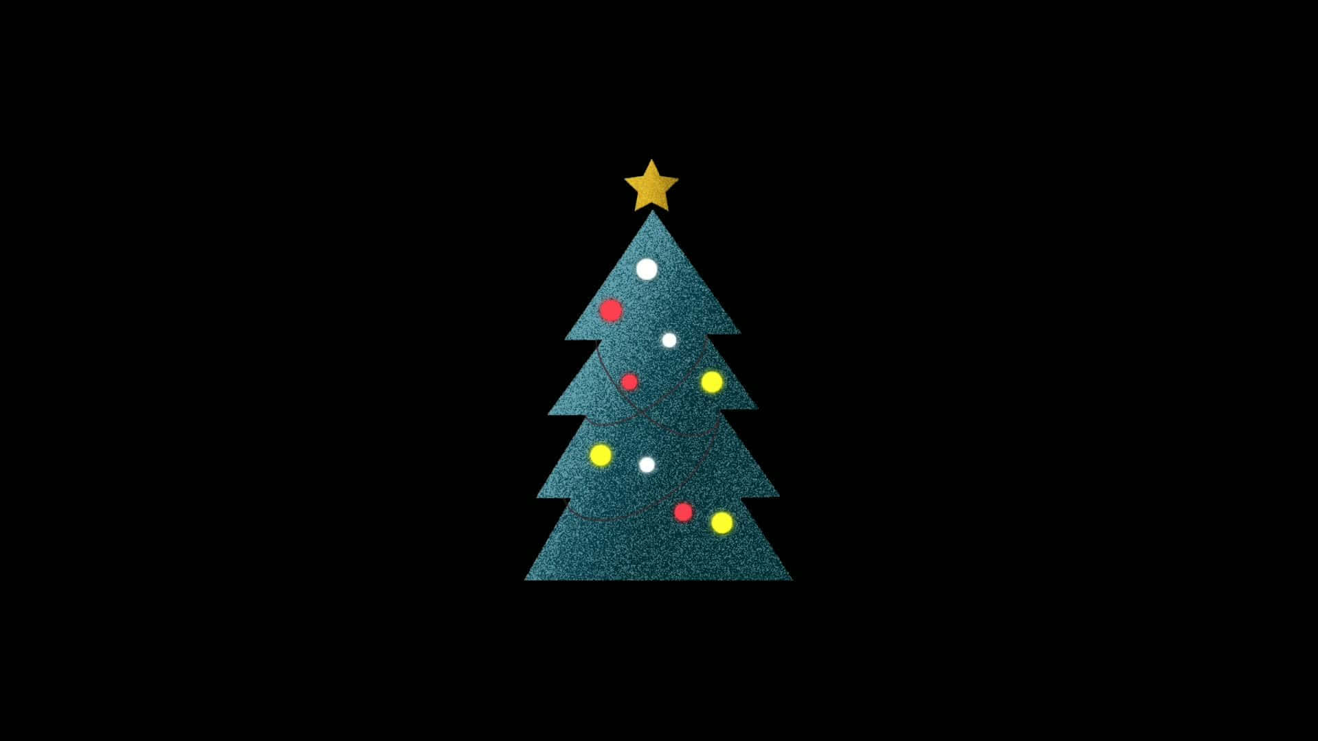 Minimalist Christmas Desktop Fully Decorated
