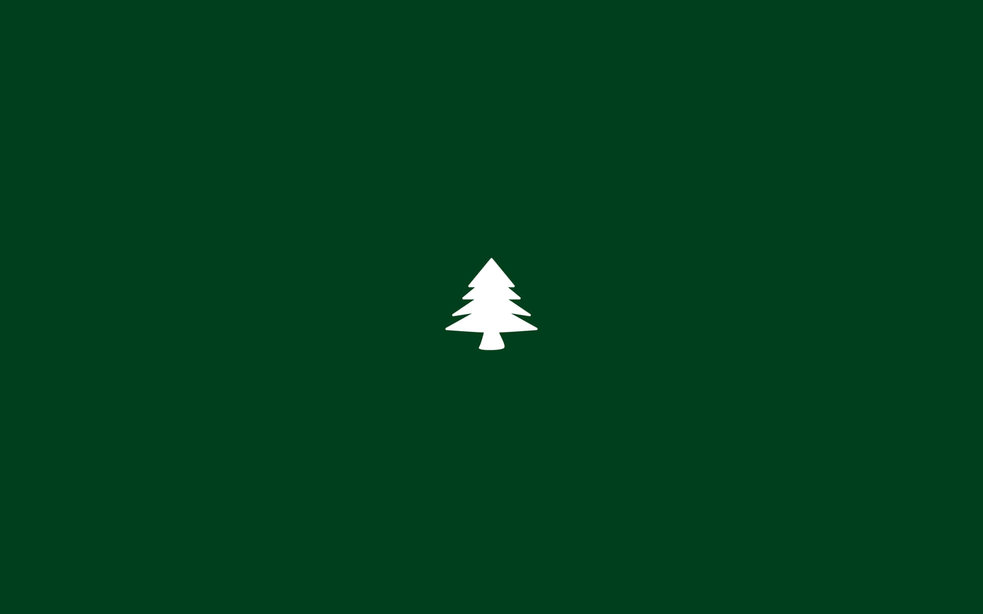 Minimalist Christmas Desktop Green