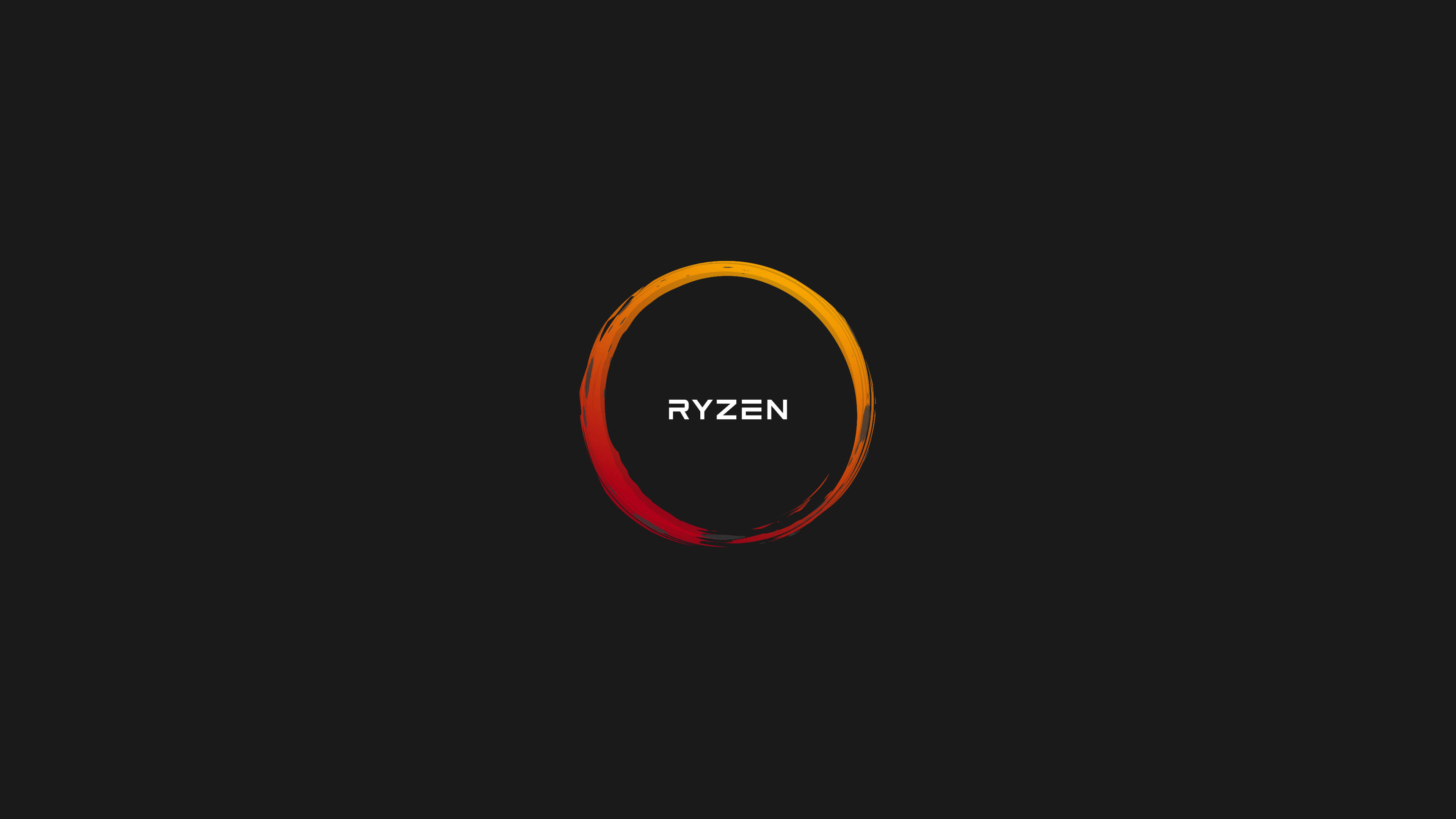 Minimalist Circle Amd 4k Background