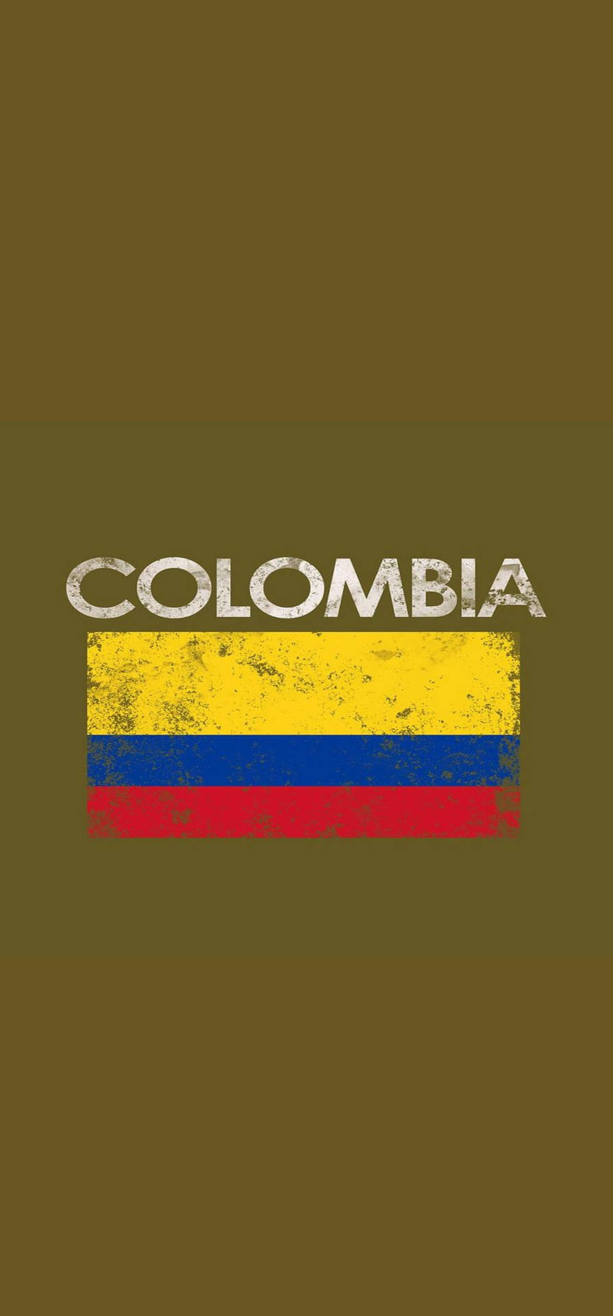 Minimalist Colombia Flag Art Background