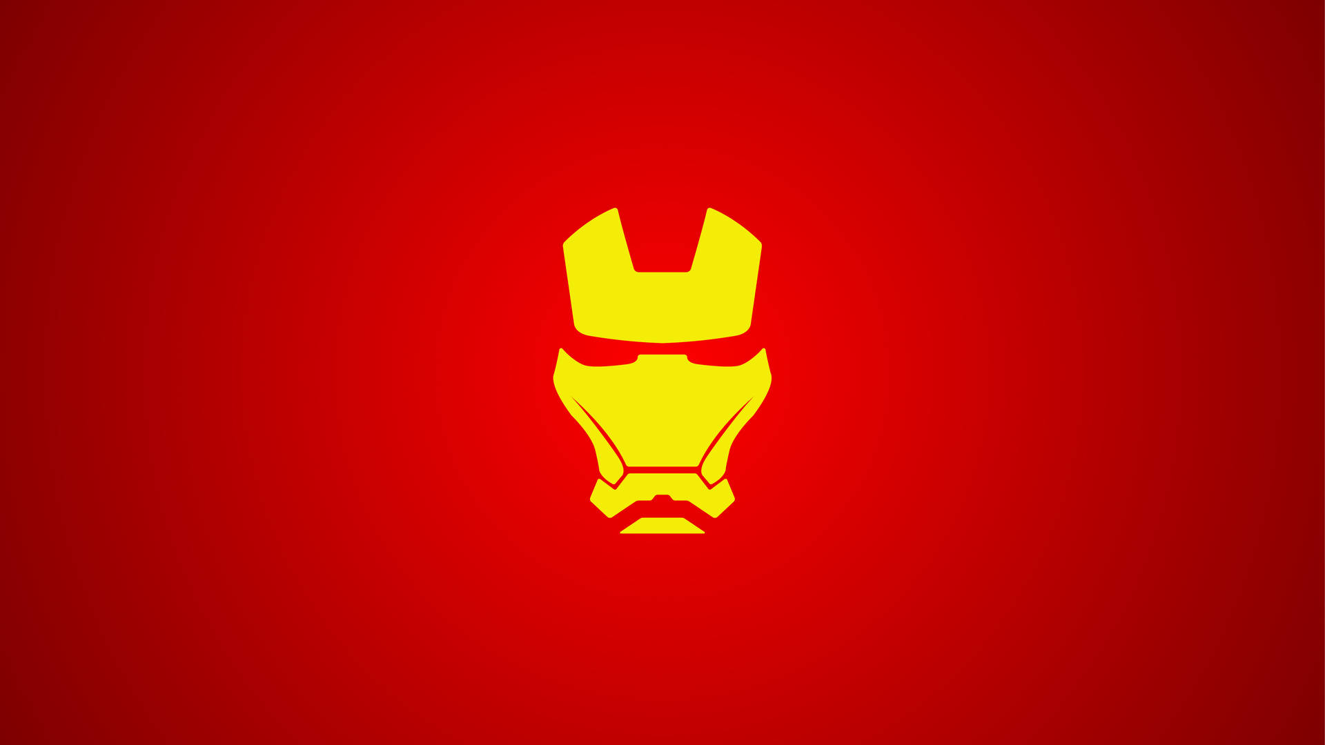 Minimalist Cool Iron Man Mask Background