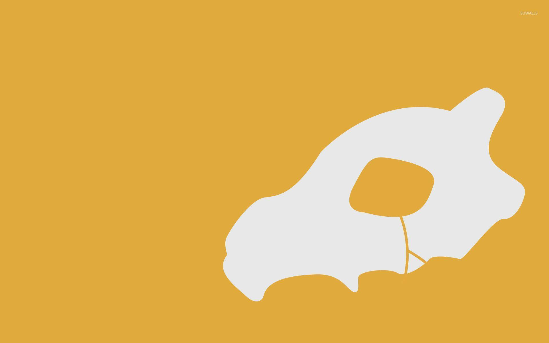 Minimalist Cubone Skull Background