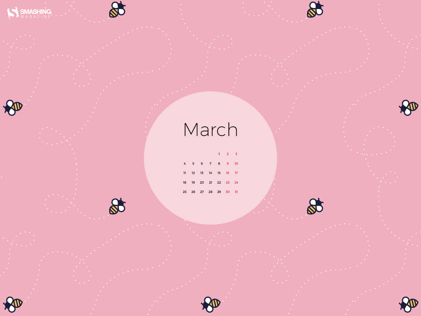 Minimalist Cute March Background