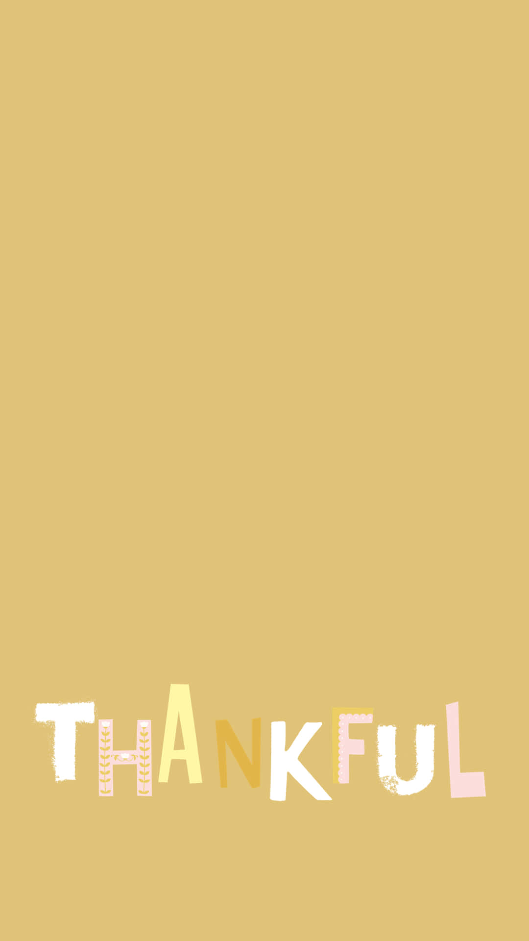 Minimalist Cute Thankful Poster