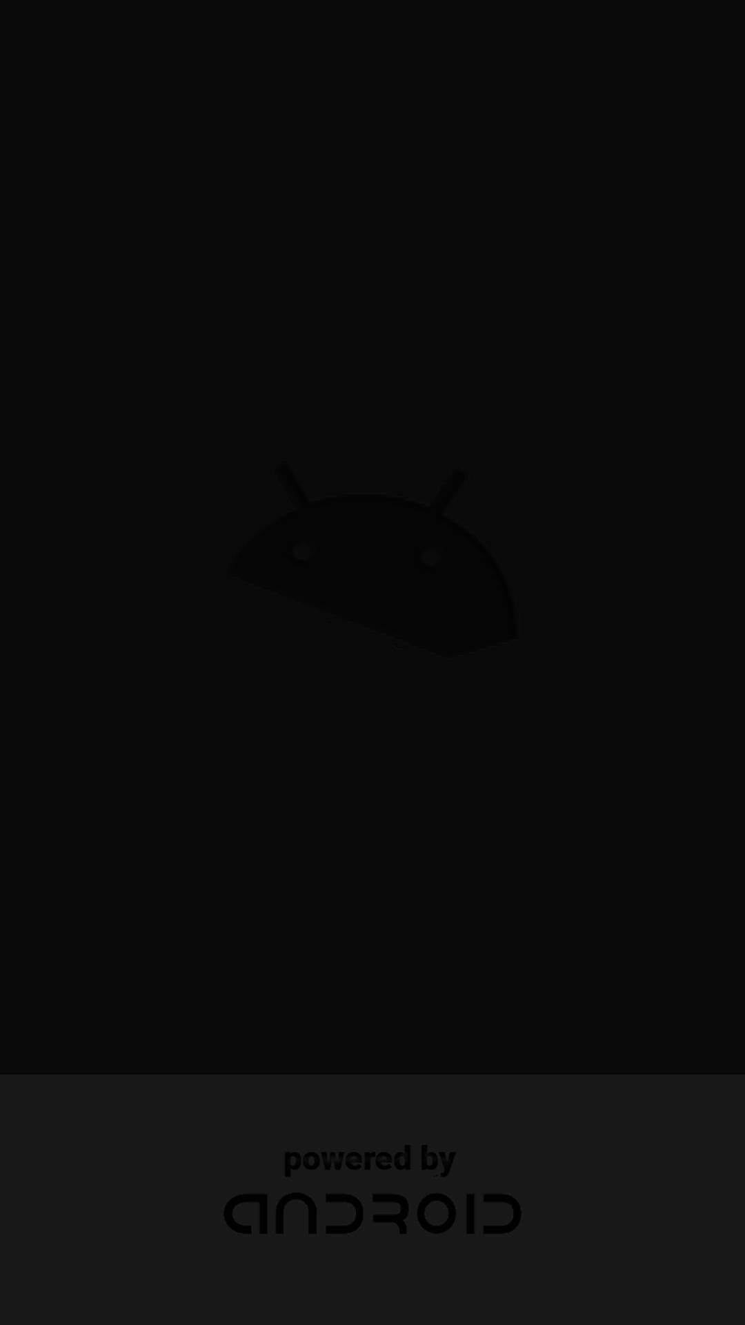 Minimalist Dark Android Logo Background
