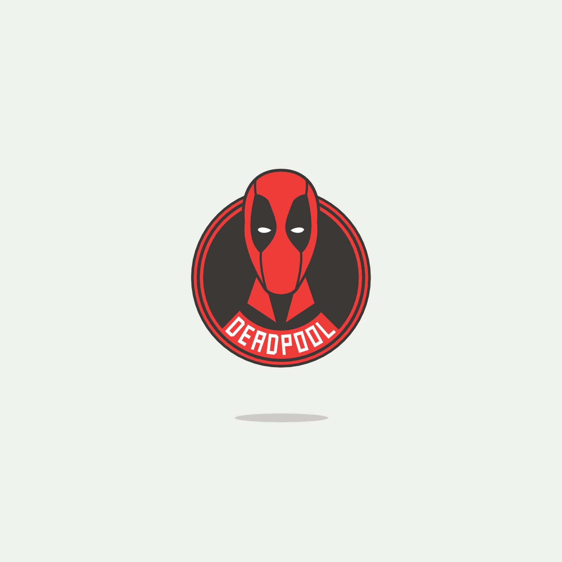 Minimalist Deadpool Logo Background