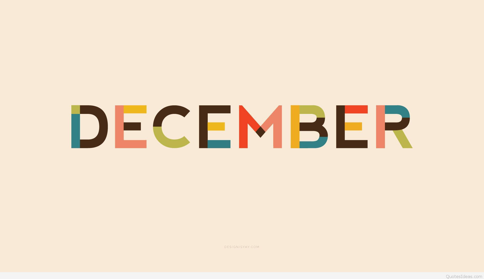 Minimalist December Design Background