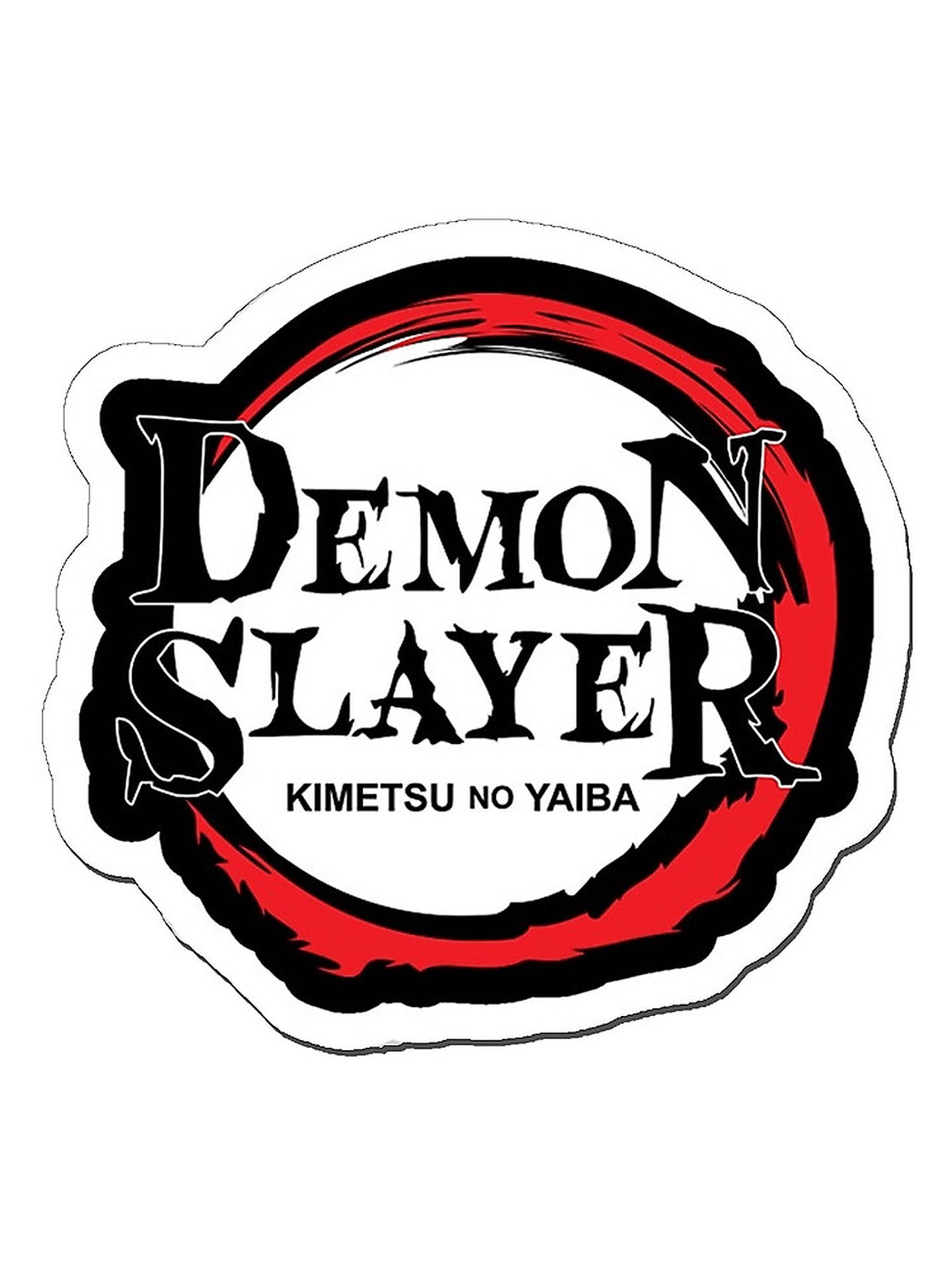 Minimalist Demon Slayer Logo Background