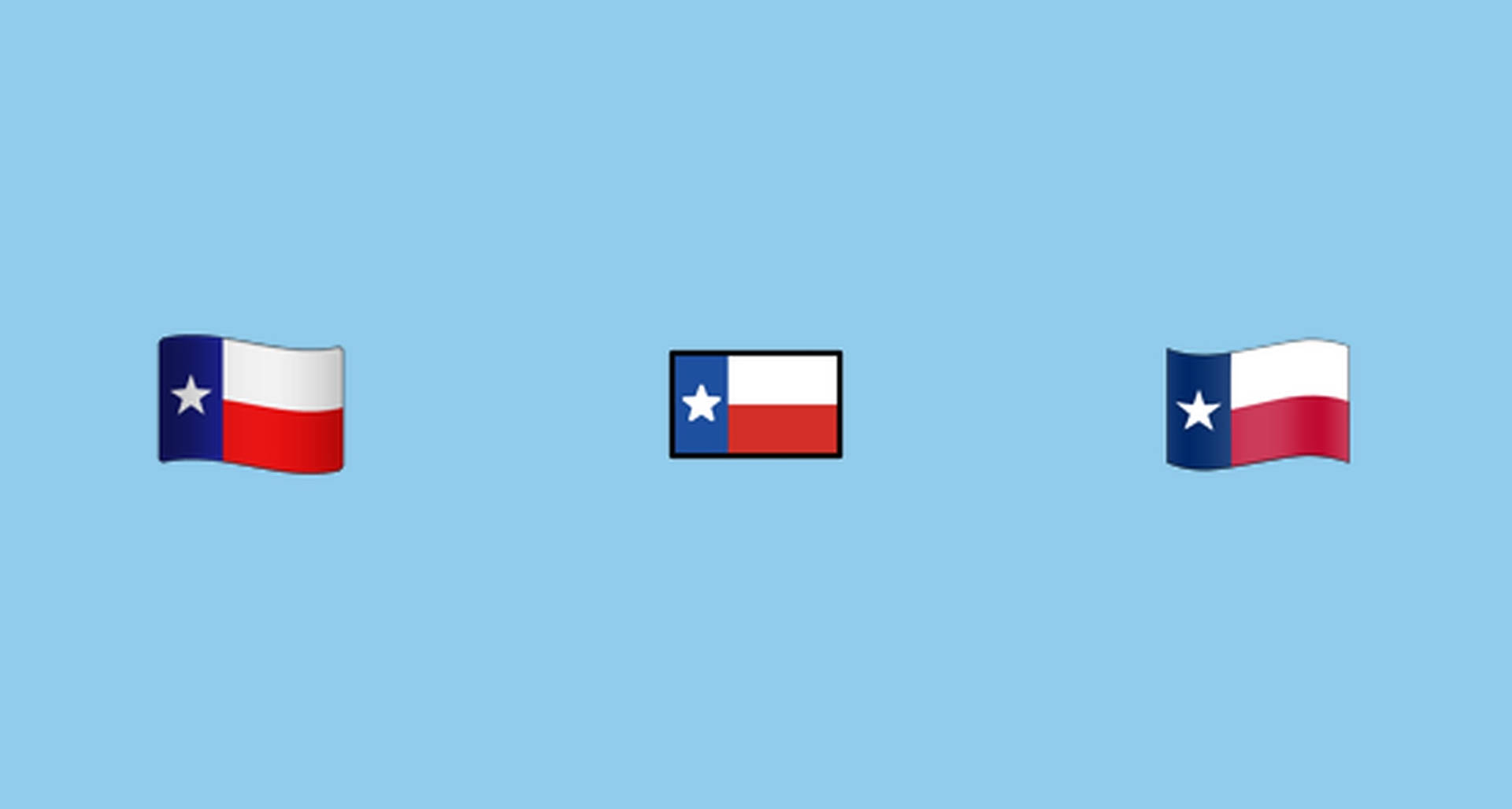 Minimalist Depiction Of The Texas State Flag
