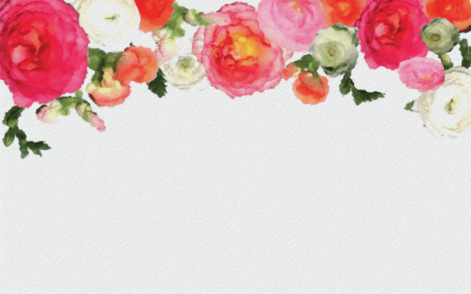 Minimalist Design Of Floral Desktop Background