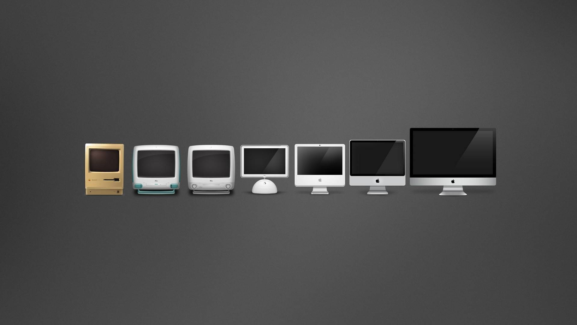 Minimalist Desktop Apple Evolution Background