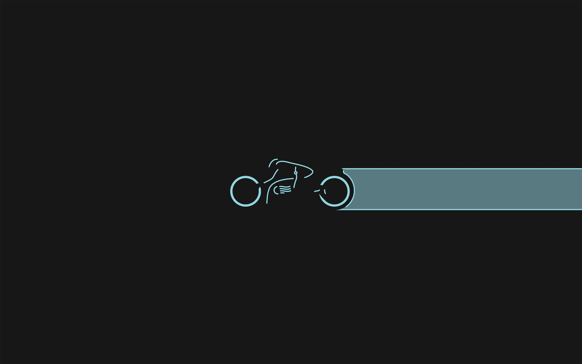 Minimalist Desktop Man Riding A Bicycle Background