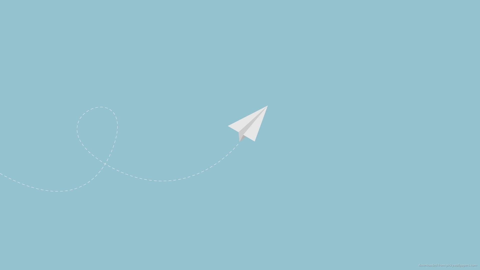 Minimalist Desktop Paper Plane