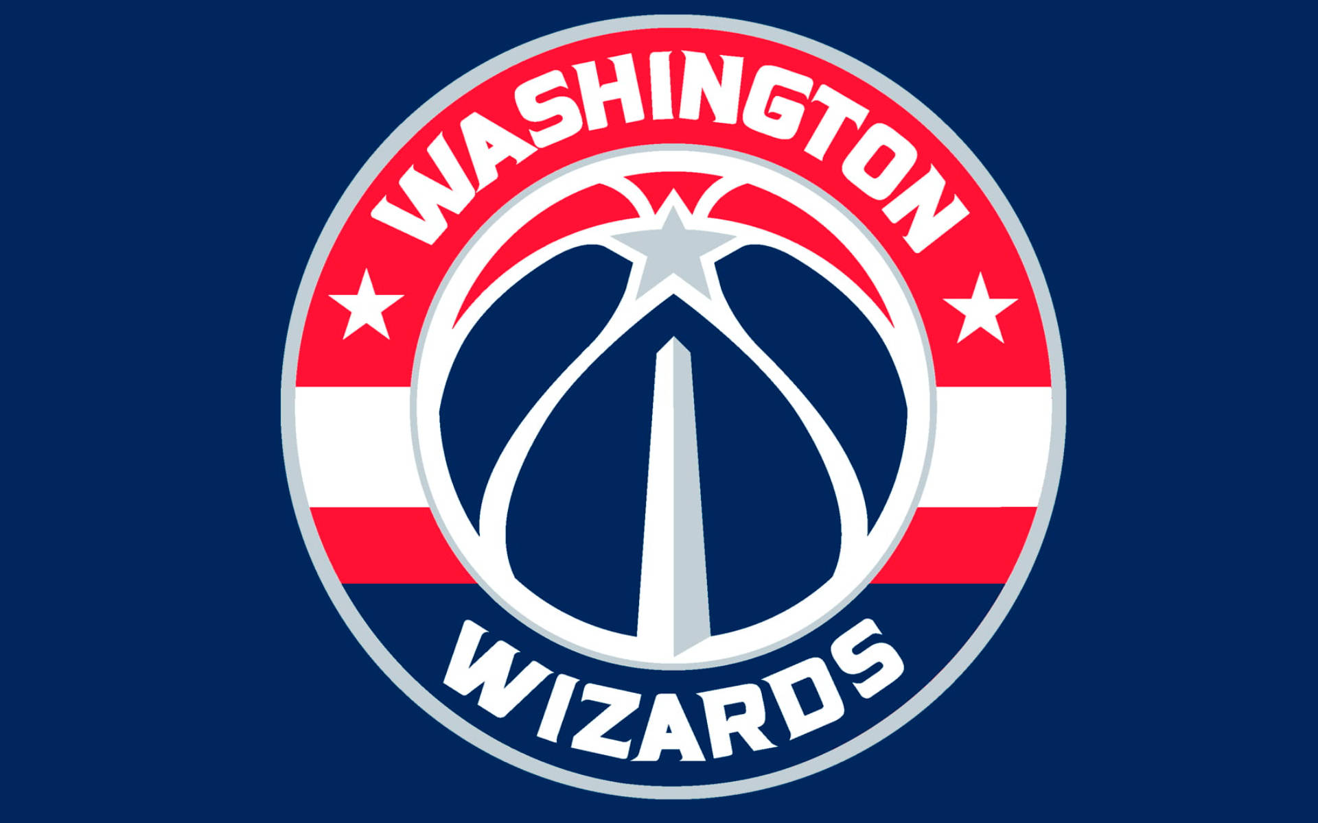 Minimalist Digital Washington Wizards Emblem Background