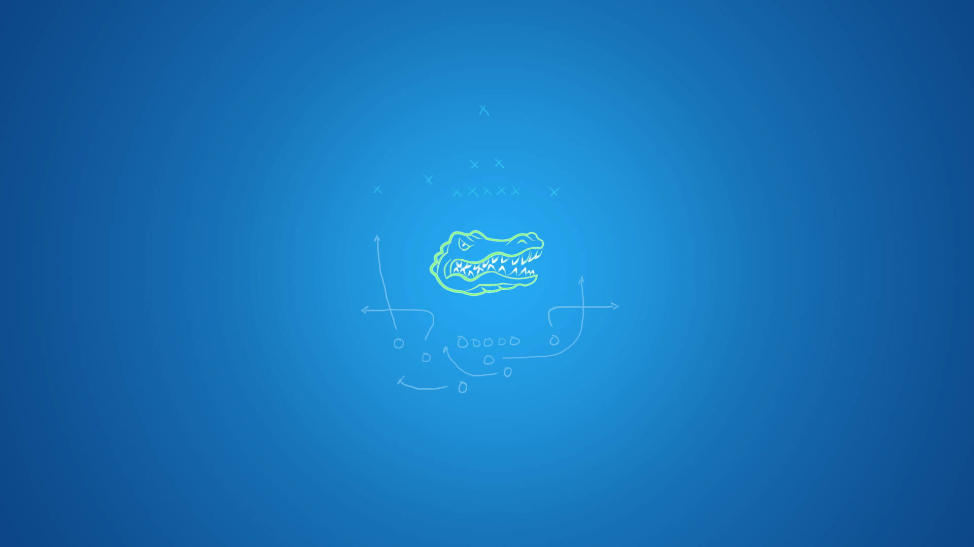 Minimalist Florida Gators Emblem Background