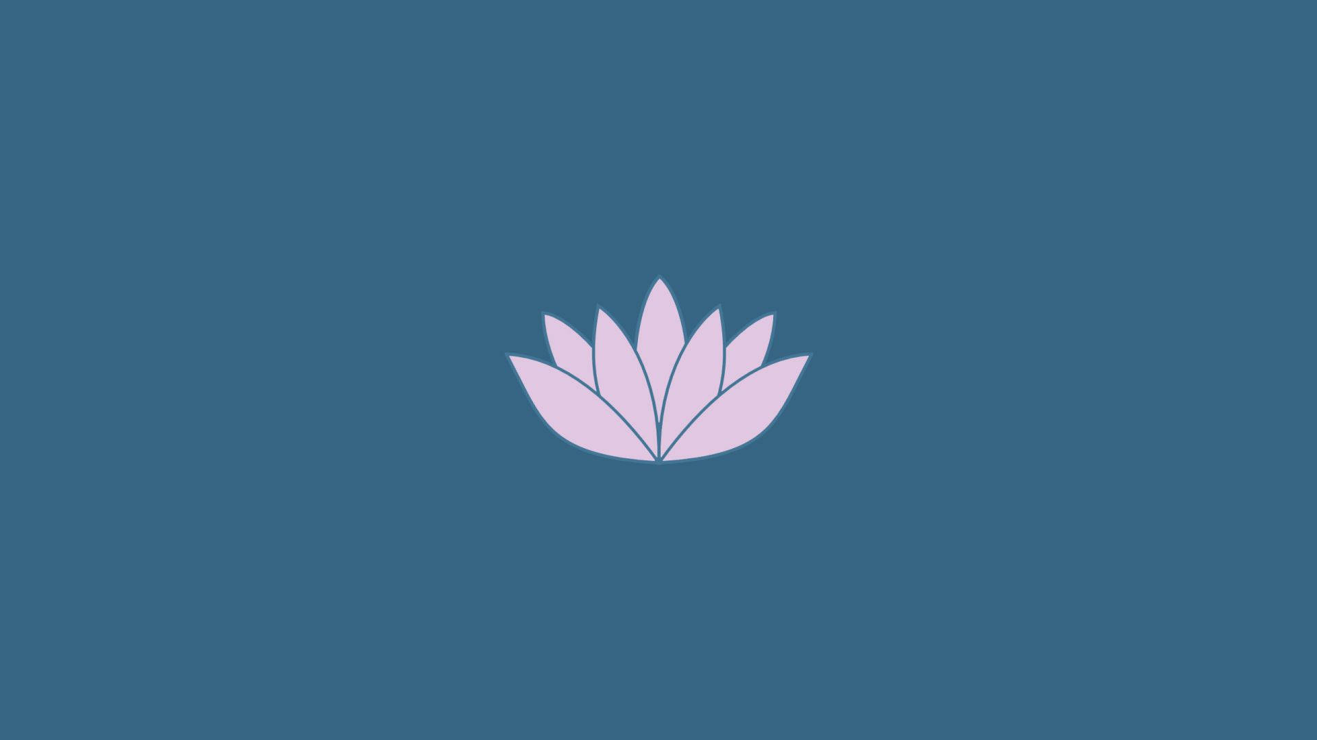 Minimalist Flower Computer Petals Background