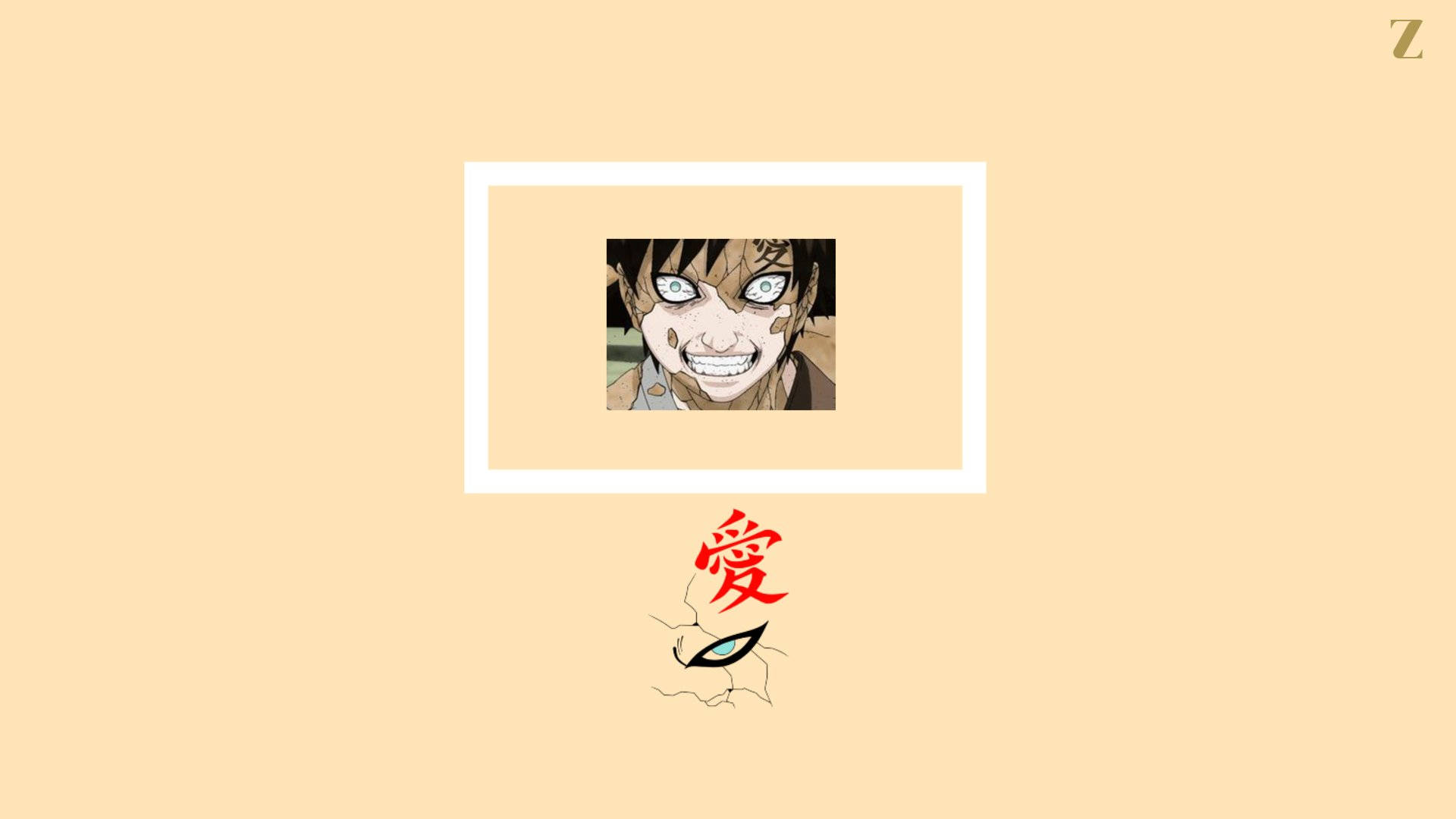 Minimalist Gaara From Naruto Background