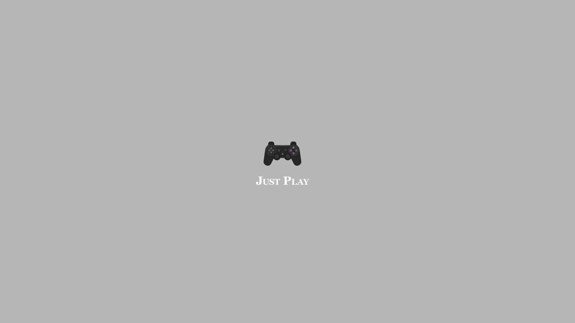 Minimalist Gaming Just Play Wallpaper Background