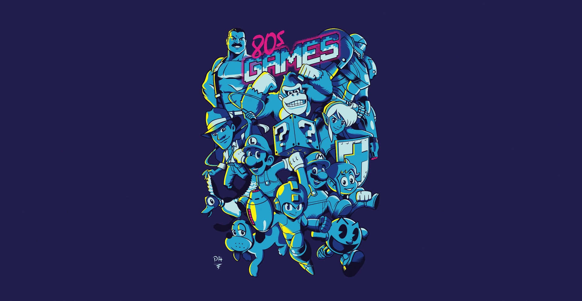 Minimalist Gaming Landscape Background