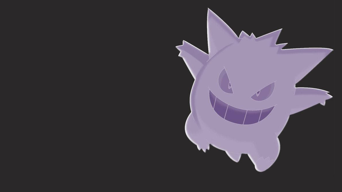 Minimalist Gengar Silhouette