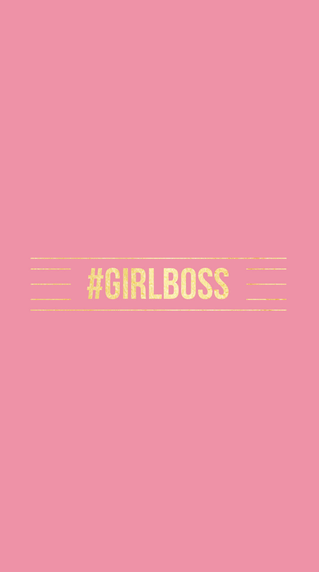 Minimalist Girl Boss In Pink Background