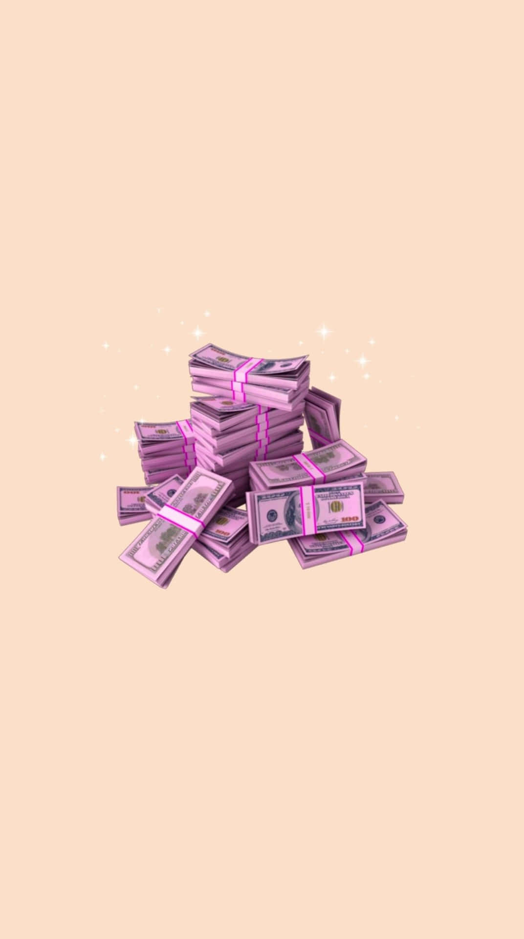 Minimalist Girly Money Background