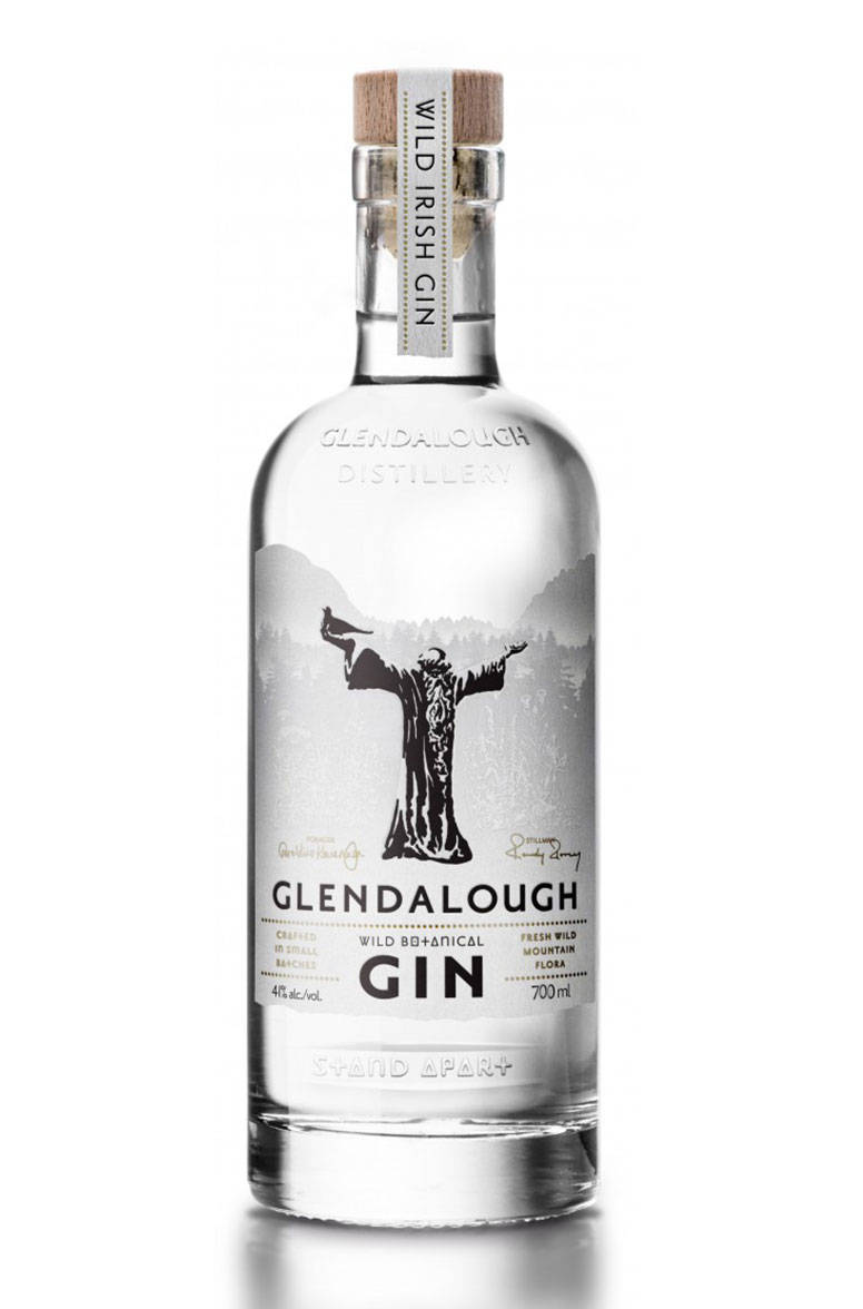 Minimalist Glendalough Wild Irish Gin Background