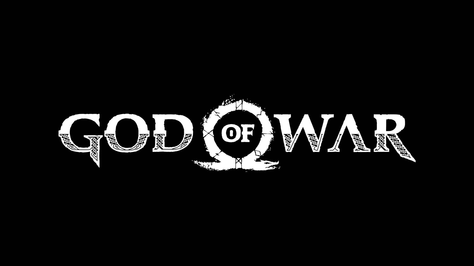 Minimalist God Of War Gaming Logo Background