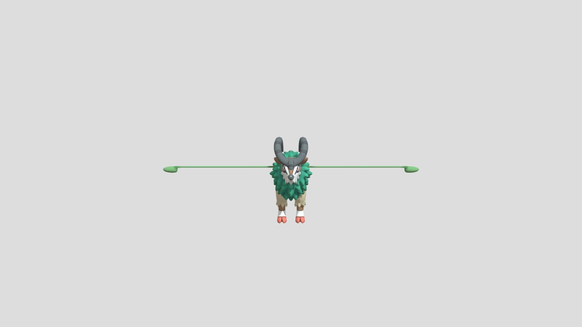 Minimalist Gogoat In Plain Background