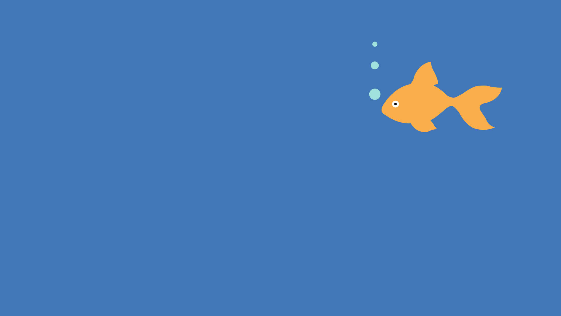 Minimalist Goldfish Artwork Background