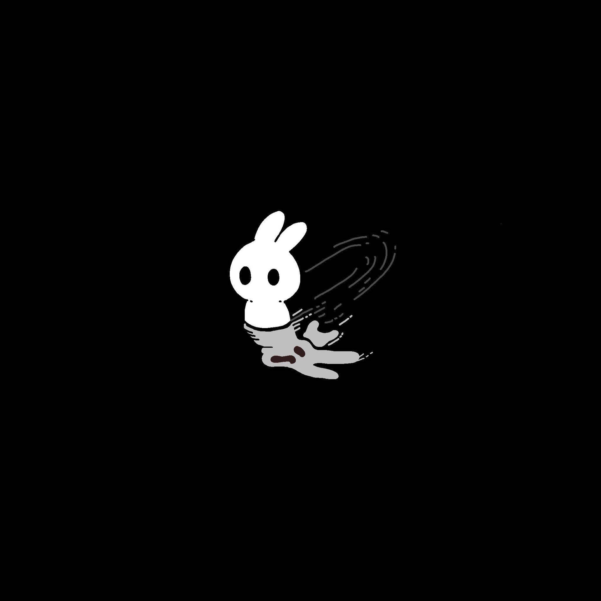 Minimalist Goth Bunny Background