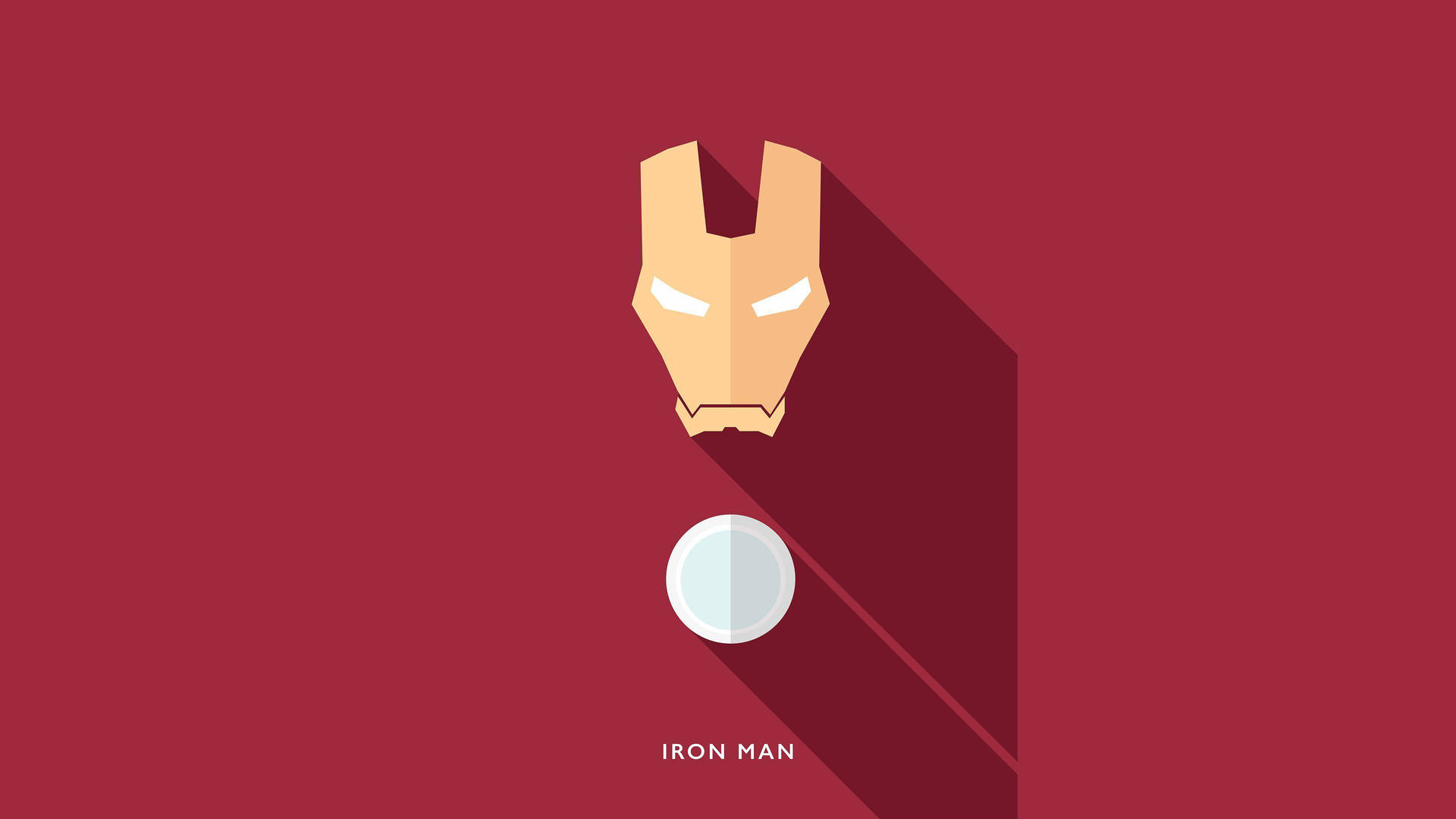 Minimalist Graphic Design Iron Man Superhero Background