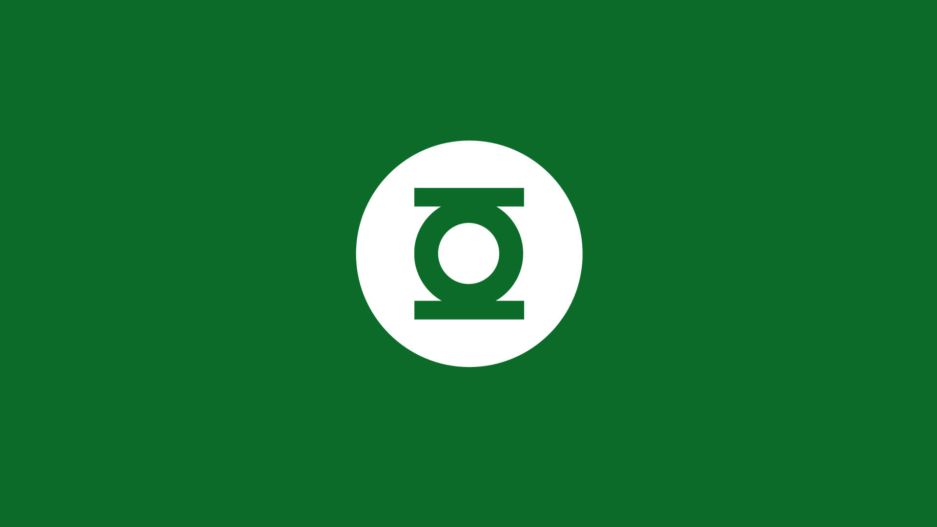 Minimalist Green Lantern Logo Background