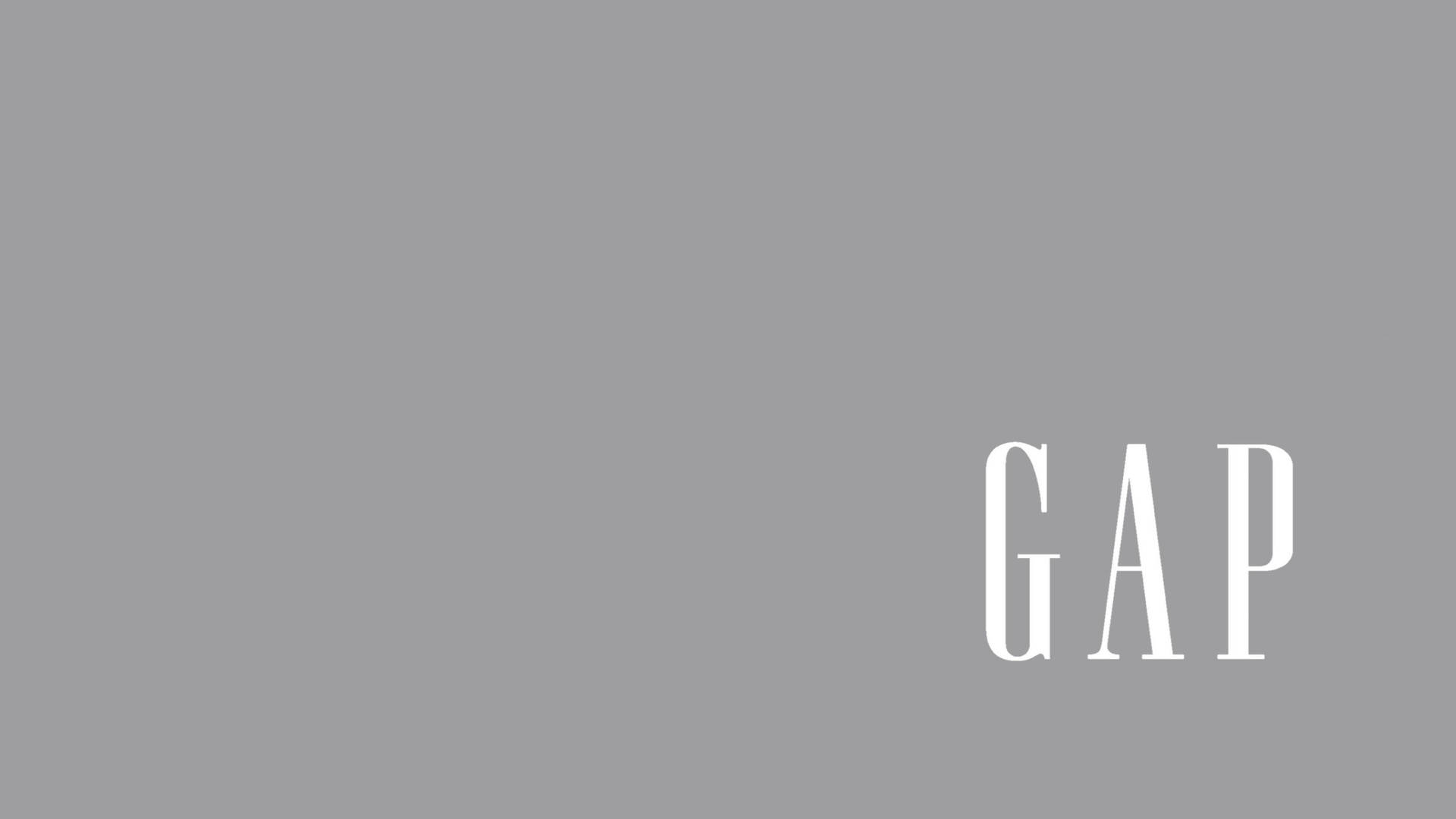 Minimalist Grey Gap Logo Background